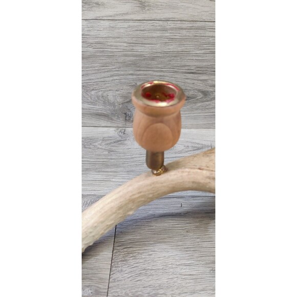 Set of 2 Faux Rustic Deer Antler Candelabra Taper Candle Holders - A PAIR 16" - Picture 5 of 10